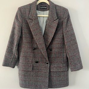 Vintage Giorgio Sant'Angelo 100% Pure Wool Double Breasted‎ Jacket Blazer Sz 10
